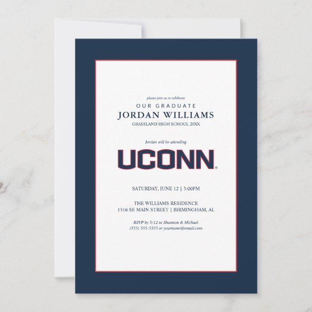University of Connecticut | UCONN Announcement (Front)