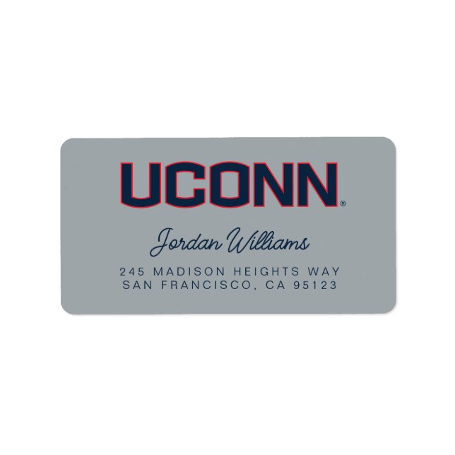University of Connecticut | UCONN Label (Front)