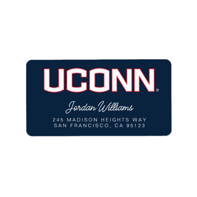 University of Connecticut | UCONN Label (Front)