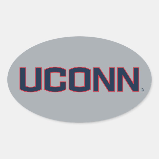 University of Connecticut | UCONN Oval Sticker (Front)