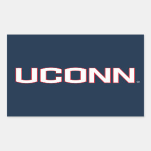 University of Connecticut UCONN Rectangular Sticker