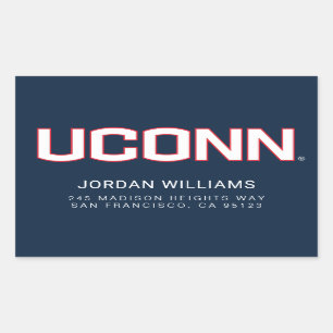 University of Connecticut   UCONN Rectangular Sticker