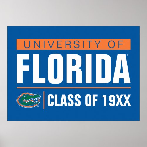 University of Florida Class Year Poster