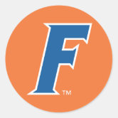  Florida Gators ORANGE BLOCK F Logo 4 Vinyl Decal Car