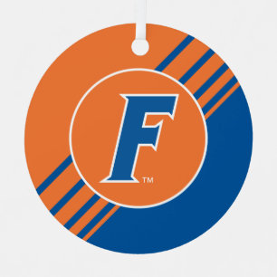 University of Florida F Metal Ornament