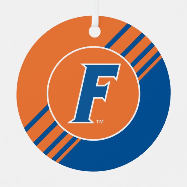 University of Florida F Metal Ornament (Front)