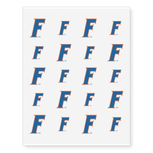 University of Florida F Temporary Tattoos
