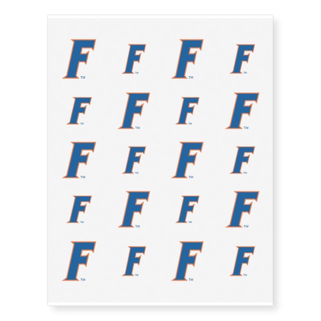 University of Florida F Temporary Tattoos (Front)