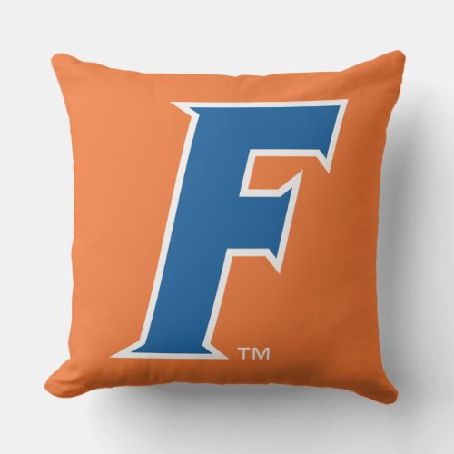 University of Florida F Throw Pillow