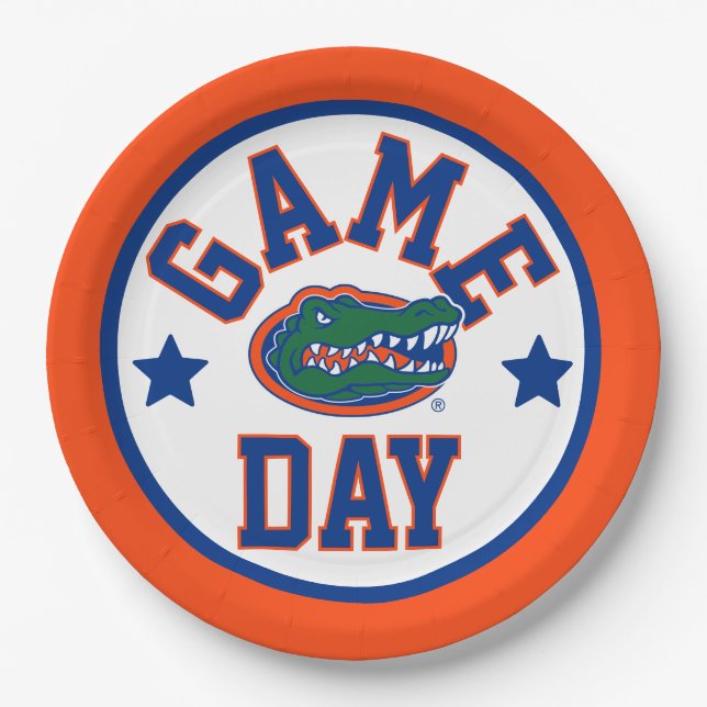 University of Florida Gators Game Day Paper Plates (Front)