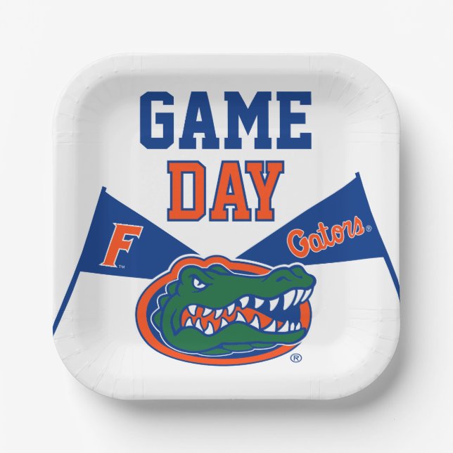 University of Florida Gators Game Day Paper Plates (Front)