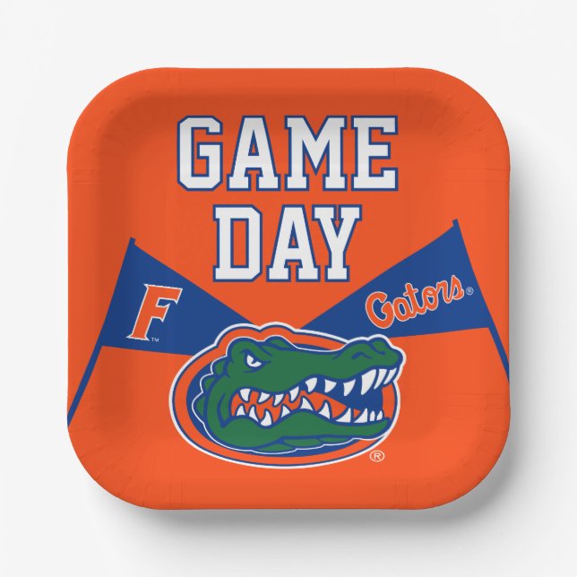 University of Florida Gators Game Day Paper Plates (Front)