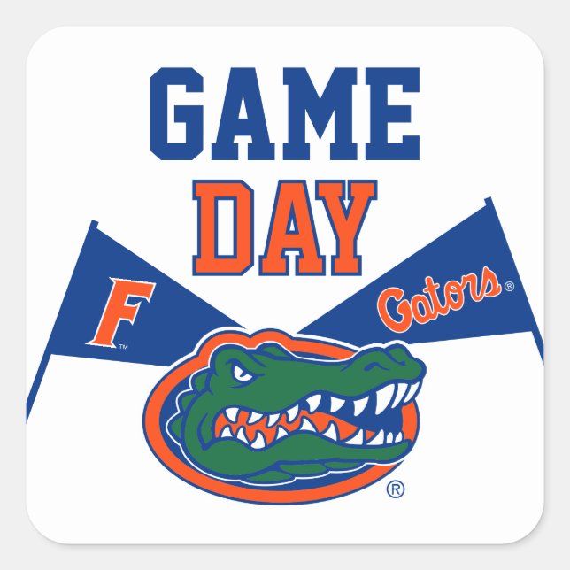 University of Florida Gators Game Day Square Sticker (Front)