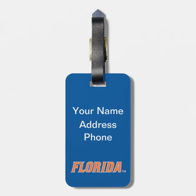 University of Florida Gators Luggage Tag (Back Vertical)