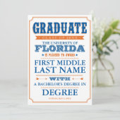 University of Florida Graduation Announcement (Standing Front)
