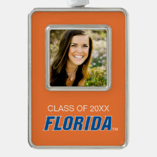 University of Florida Graduation Silver Plated Framed Ornament