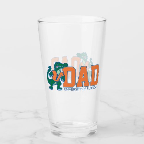 University of Forida Dad Glass