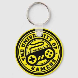 University of Gamers Logo Gaming Keychain