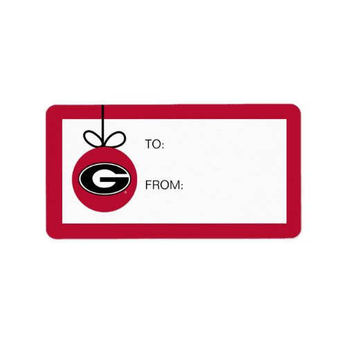 University of Georgia  Holiday Label