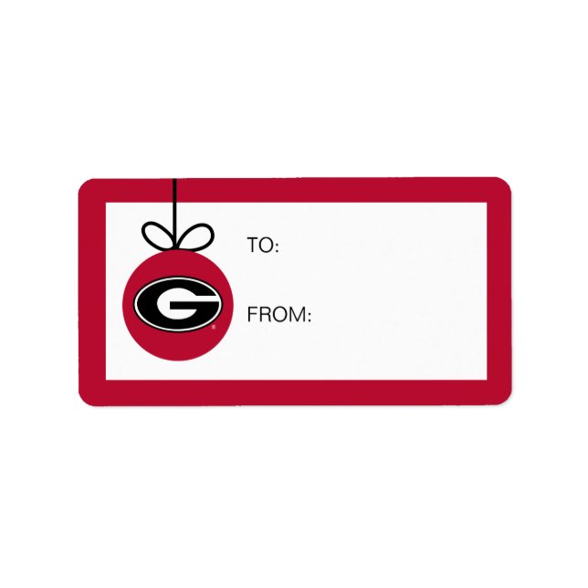 University of Georgia | Holiday Label (Front)