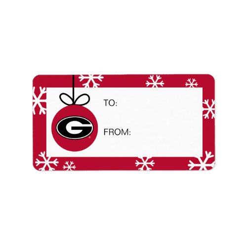 University of Georgia  Holiday Label
