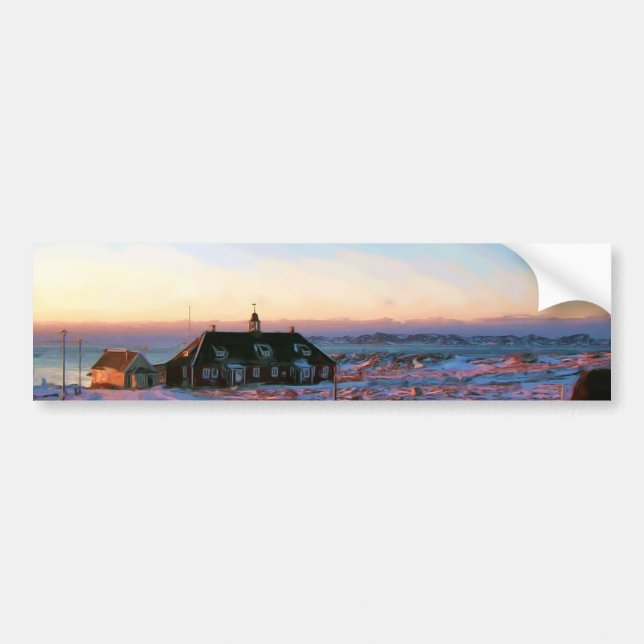 University of Greenland by Ozborne Whilliamsson Bumper Sticker (Front)