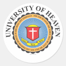 University of Heaven colorful school emblem