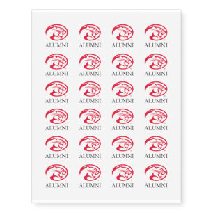 University of Houston Cougar Alumni Logo Temporary Tattoos