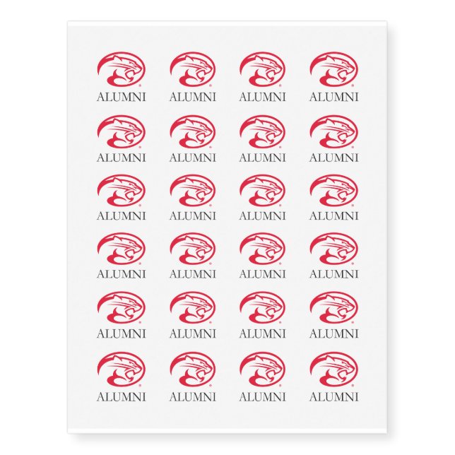 University of Houston | Cougar Alumni Logo Temporary Tattoos (Front)