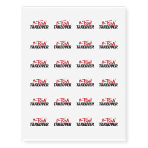 University of Houston H Town Takeover Logo Temporary Tattoos