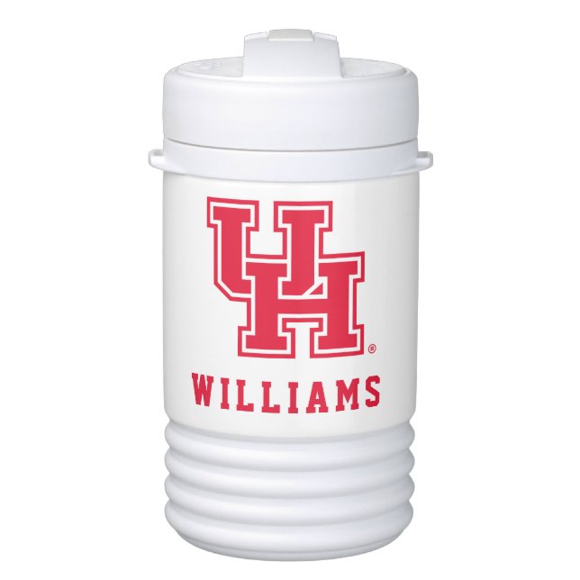 University of Houston | UH Red Logo Beverage Cooler (Front)
