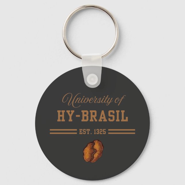 University of Hy-Brasil, Est. 1325 Keychain (Front)