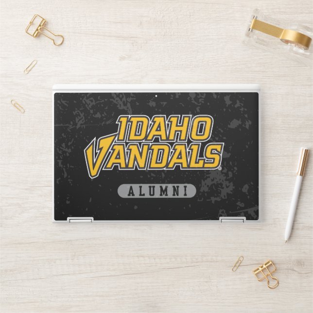 University of Idaho Alumni Distressed HP Laptop Skin (Desk)