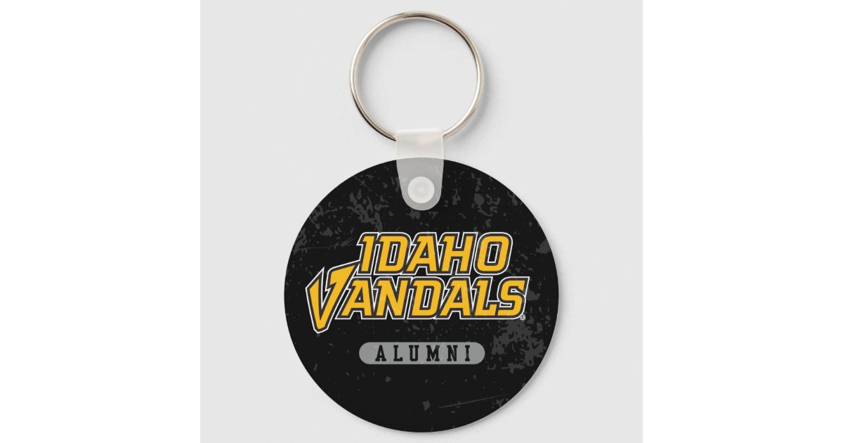 University of Idaho Alumni Distressed Keychain | Zazzle
