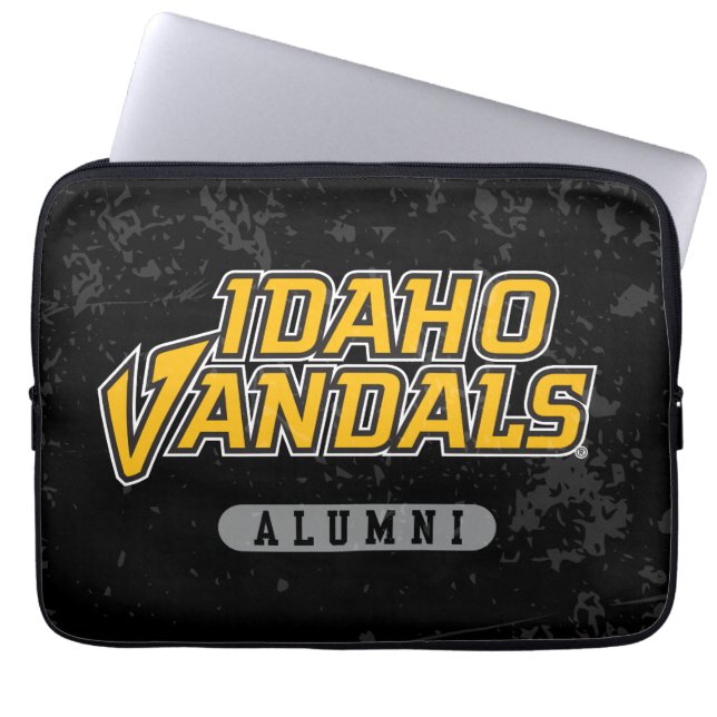 University of Idaho Alumni Distressed Laptop Sleeve (Front)