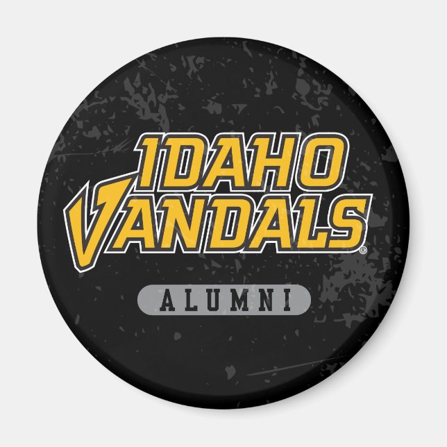 University of Idaho Alumni Distressed Magnet (Front)