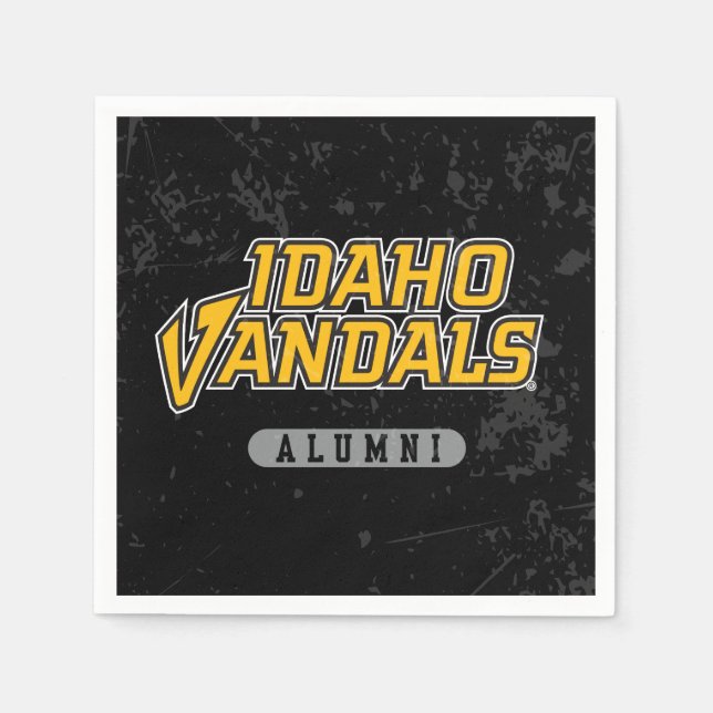 University of Idaho Alumni Distressed Napkins (Front)