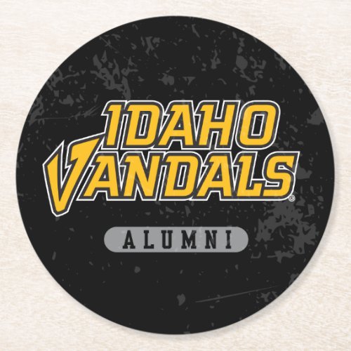 University of Idaho Alumni Distressed Round Paper Coaster