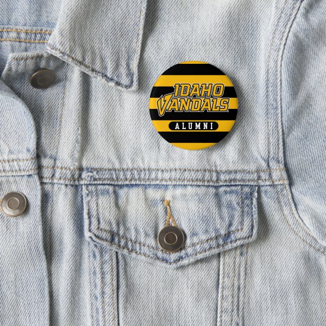 University of Idaho Alumni Stripes Button (In Situ)