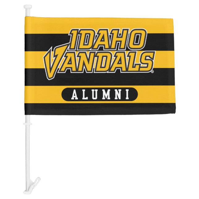 University of Idaho Alumni Stripes Car Flag (Front)