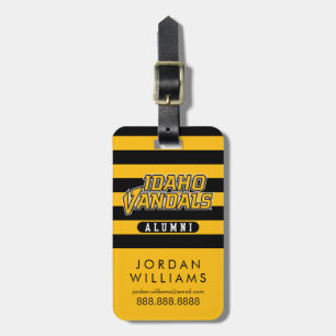 University of Idaho Alumni Stripes Luggage Tag