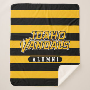University of Idaho Alumni Stripes Sherpa Blanket