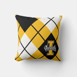 University of Idaho Argyle Throw Pillow