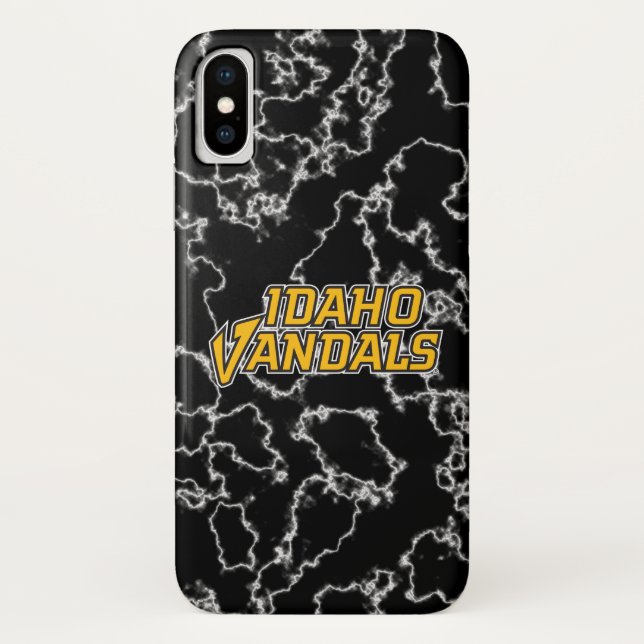 University of Idaho Black Marble Case-Mate iPhone Case (Back)