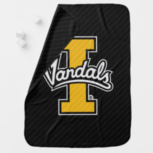 University of Idaho Carbon Fiber Pattern Baby Blanket