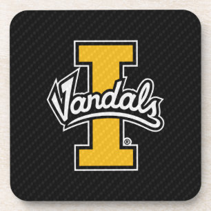 University of Idaho Carbon Fiber Pattern Beverage Coaster