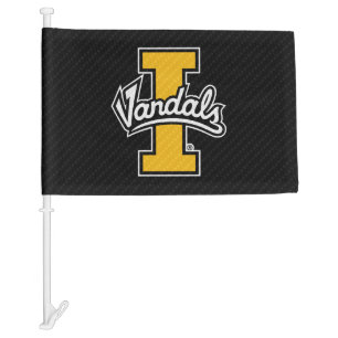 University of Idaho Carbon Fiber Pattern Car Flag