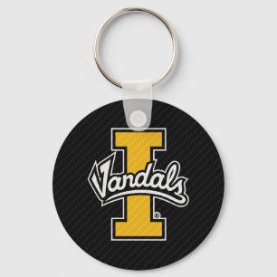 University of Idaho Carbon Fiber Pattern Keychain