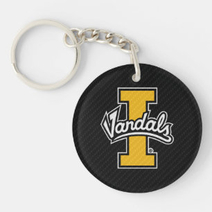 University of Idaho Carbon Fiber Pattern Keychain
