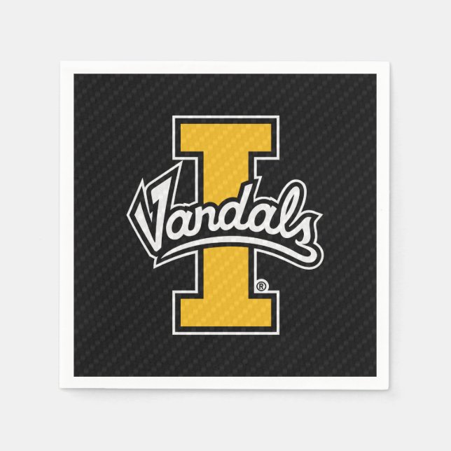 University of Idaho Carbon Fiber Pattern Napkins (Front)